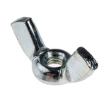 18mm Bright Zinc Plated Steel Wingnut, M4