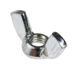 30mm Bright Zinc Plated Steel Wingnut, M6