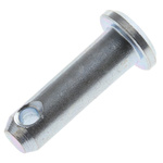 RS PRO 15.8mm Bright Zinc Plated Steel Clevis Pin, 4.76mm Diameter