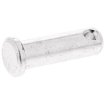RS PRO 25.4mm Bright Zinc Plated Steel Clevis Pin, 8mm Diameter