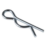 RS PRO 33mm Bright Zinc Plated Steel Retaining Clip, 9.5mm Diameter