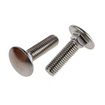 Plain Stainless Steel Coach Bolt, M10 x 40mm