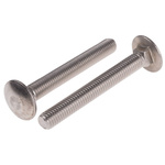 Plain Stainless Steel Coach Bolt, M10 x 80mm