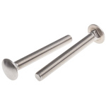 Plain Stainless Steel Coach Bolt, M10 x 90mm