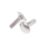 Plain A2/304 Stainless Steel Coach Bolt, M6 x 20mm