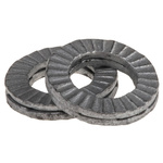 Delta Protekt Unalloyed Steel Wedge Lock Washers, M6