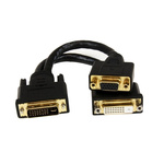 Startech DVI-I to DVI-D and VGA Cable, Male to Female, 203.2mm