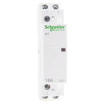 Schneider Electric iCT Series Contactor, 230 V ac Coil, 2-Pole, 16 A, 2NO, 250 V ac