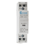 Europa Contactor, 230 V ac Coil, 2-Pole, 20 A, 4 kW, 2NC, 240 V ac