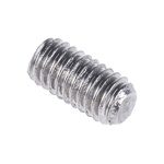Plain Stainless Steel Hex Socket Set M3 x 6mm Grub Screw