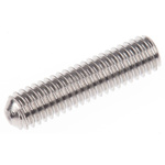 Plain Stainless Steel Hex Socket Set M3 x 12mm Grub Screw