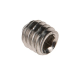 Plain Stainless Steel Hex Socket Set M4 x 4mm Grub Screw
