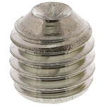 Plain Stainless Steel Hex Socket Set M5 x 5mm Grub Screw