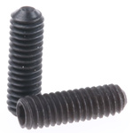 Black, Self-Colour Steel Hex Socket Set M2.5 x 8mm Grub Screw