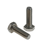 Plain Stainless Steel Hex, Hex Bolt, M6 x 20mm