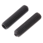 Black, Self-Colour Steel Hex Socket Set M3 x 12mm Grub Screw