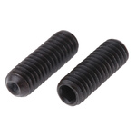 Black, Self-Colour Steel Hex Socket Set M4 x 12mm Grub Screw