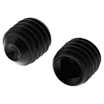 Black, Self-Colour Steel Hex Socket Set M5 x 5mm Grub Screw