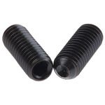 Black, Self-Colour Steel Hex Socket Set M6 x 16mm Grub Screw