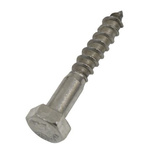 RS PRO Hex Coach Screw, Stainless Steel, 6mm x 50mm