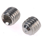 Plain Stainless Steel Hex Socket Set M6 x 6mm Grub Screw