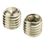 Plain Stainless Steel Hex Socket Set M8 x 8mm Grub Screw