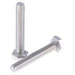 Plain Stainless Steel Hex, Hex Bolt, M4 x 25mm