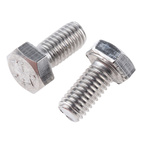 Plain Stainless Steel Hex, Hex Bolt, M5 x 10mm