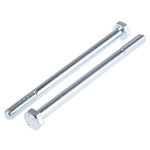 Bright Zinc Plated Steel, Hex Bolt, M8 x 120mm