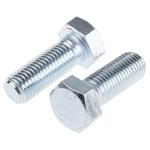 Bright Zinc Plated Steel, Hex Bolt, M20 x 55mm