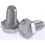 Plain Stainless Steel Hex, Hex Bolt, M6 x 10mm