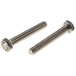 Plain Stainless Steel Hex, Hex Bolt, M6 x 40mm