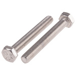 Plain Stainless Steel Hex, Hex Bolt, M6 x 45mm
