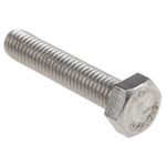 Plain Stainless Steel Hex, Hex Bolt, M8 x 40mm