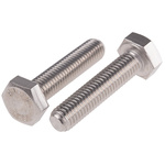 Plain Stainless Steel Hex, Hex Bolt, M10 x 45mm