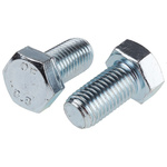 Clear Passivated, Zinc Steel Hex, Hex Bolt, M16 x 30mm