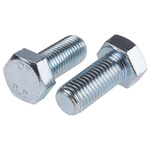 Clear Passivated, Zinc Steel Hex, Hex Bolt, M16 x 35mm