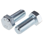 Clear Passivated, Zinc Steel Hex, Hex Bolt, M16 x 40mm