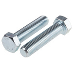Clear Passivated, Zinc Steel Hex, Hex Bolt, M16 x 70mm