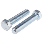 Clear Passivated, Zinc Steel Hex, Hex Bolt, M16 x 80mm