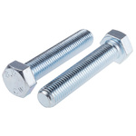 Clear Passivated, Zinc Steel Hex, Hex Bolt, M20 x 100mm