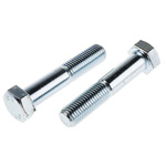 Clear Passivated, Zinc Steel, Hex Bolt, M20 x 100mm