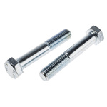 Clear Passivated, Zinc Steel, Hex Bolt, M20 x 120mm