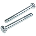 Clear Passivated, Zinc Steel, Hex Bolt, M8 x 70mm