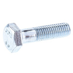 Clear Passivated, Zinc Steel, Hex Bolt, M10 x 40mm