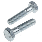 Clear Passivated, Zinc Steel, Hex Bolt, M10 x 45mm