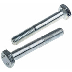 Clear Passivated, Zinc Steel, Hex Bolt, M10 x 70mm