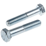 Clear Passivated, Zinc Steel, Hex Bolt, M12 x 65mm