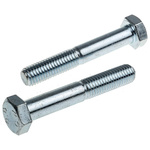 Clear Passivated, Zinc Steel, Hex Bolt, M12 x 75mm