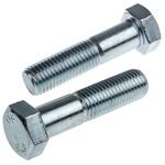 Clear Passivated, Zinc Steel, Hex Bolt, M16 x 65mm